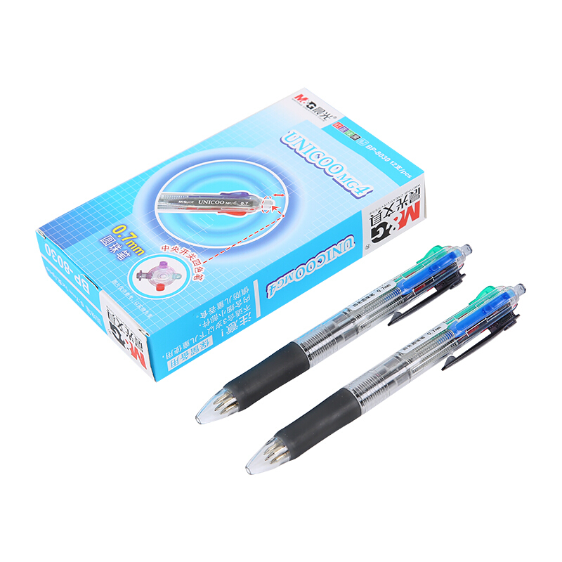晨光（M&G） BP8030 四色子彈頭按動圓珠筆 多功能中油筆原子筆0.7mm,12支/盒_http://bzsa.cn/img/sp/101/ff859beb-e1e4-4452-985f-7dff551637e0.jpg