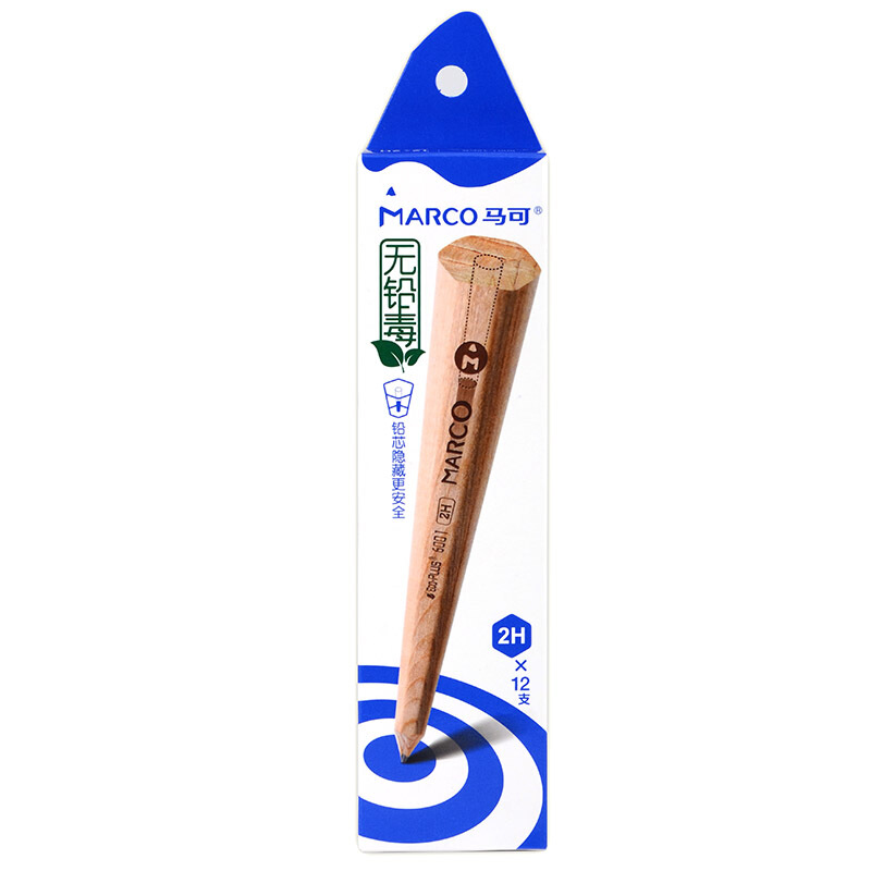 馬可（Marco） 6001-12CB 書寫鉛筆 原木色六角桿（2H）_http://bzsa.cn/img/sp/102/95ffded8-4016-4ff5-8911-90c7f11f0b6c.jpg