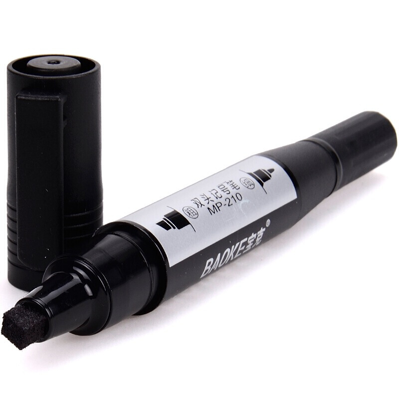 寶克（BAOKE） MP-210 油性大雙頭記號筆 12支/盒（黑色）_http://bzsa.cn/img/sp/104/4a9aa616-1684-472a-9112-ef9a112179c8.jpg