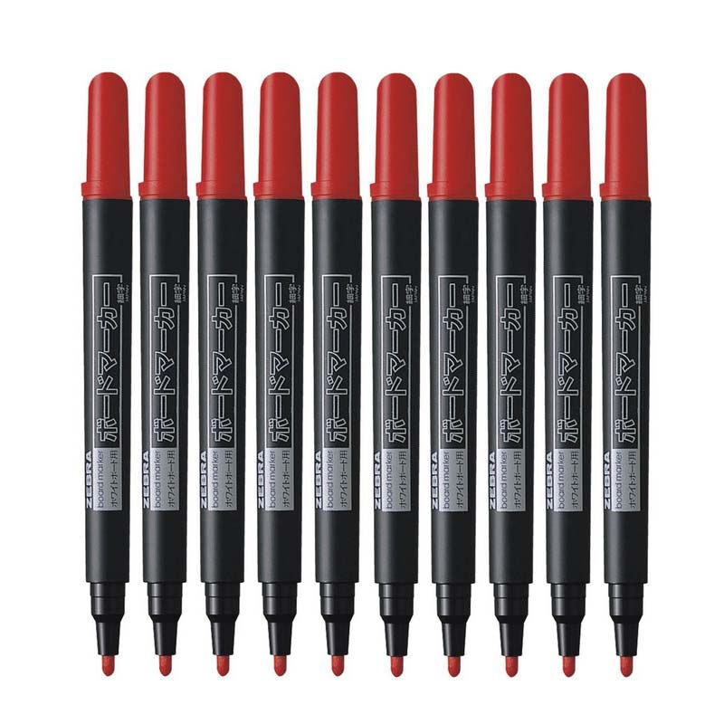 斑馬（ZEBRA） YYR2 白板筆 可擦筆 圓嘴環(huán)保型 (紅色) 