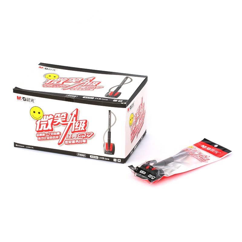 晨光（M&G） AGPA4101 陶瓷球珠臺(tái)筆微笑服務(wù) 黑0.5_http://bzsa.cn/img/sp/107/814bec59-815b-440e-a70d-15ed6149c3d7.jpg
