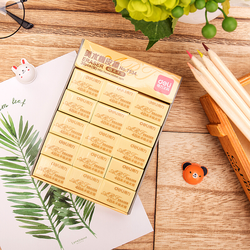 得力（deli） 7534 4B學(xué)生美術(shù)橡皮擦 32*22*13mm/塊 30塊/盒_http://bzsa.cn/img/sp/112/ad2d2ba3-ef22-4660-ac33-a1acb839c74d.jpg