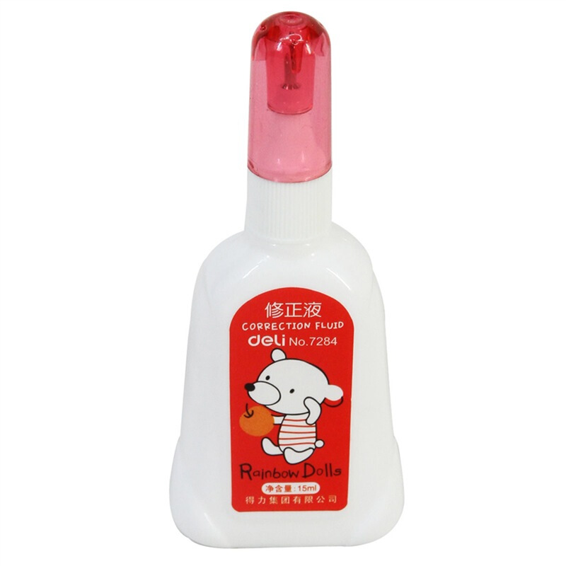 得力（deli） 7284 安全無毒修正液 15ml 單瓶裝