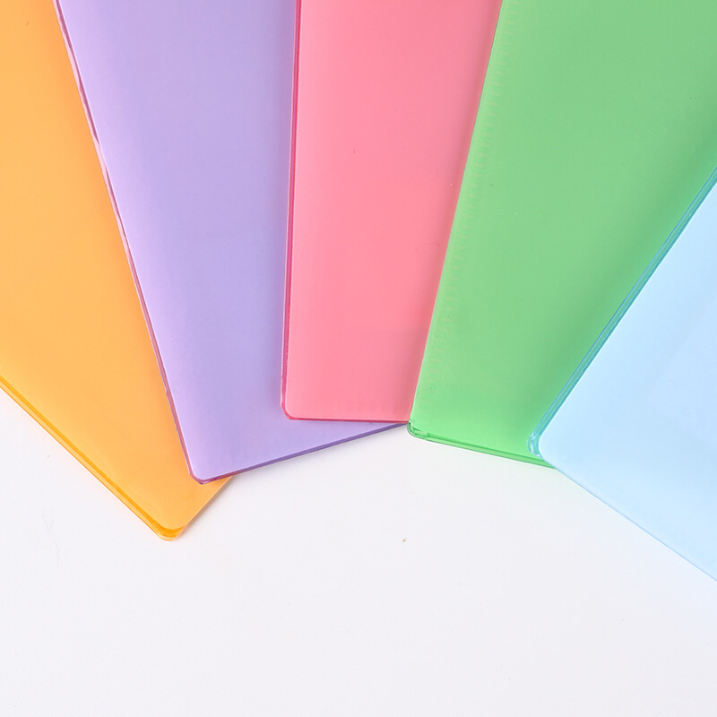 齊心（COMIX） A1829 A4 豎式 雙袋繩扣袋 水果色 顏色隨機