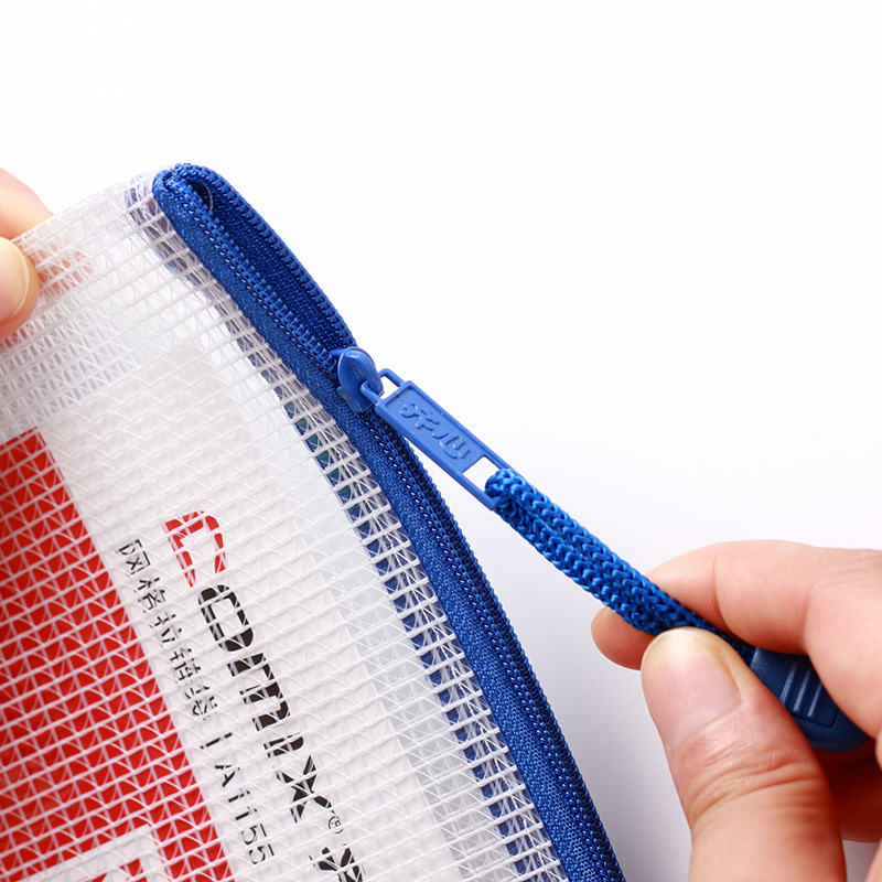 齊心（COMIX） A1158 A6防潮網(wǎng)格拉鏈袋/文件袋/資料袋 顏色隨機175*125mm 10個/包_http://bzsa.cn/img/sp/124/445f9441-0abb-4fb7-822f-d43e16dfdbad.jpg