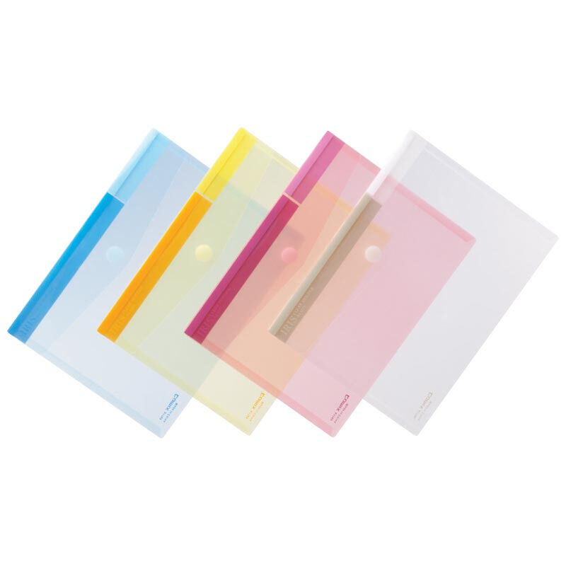 齊心（COMIX） A1769 A4辦公必備粉彩粘扣袋 顏色隨機 10個/包