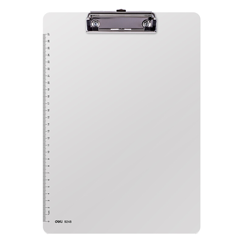 得力（deli） 9248 帶刻度塑料平夾書寫板夾 適用于A4紙_http://bzsa.cn/img/sp/127/39be9c37-b487-464d-bf97-2db4de72ddde.jpg