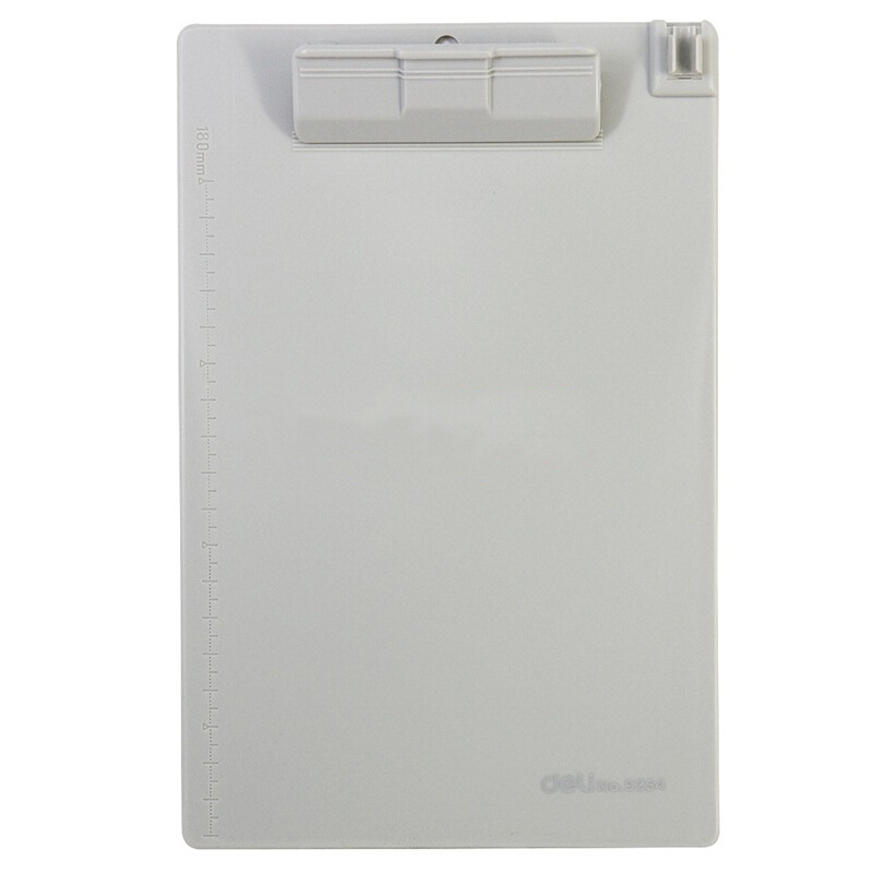 得力（deli） 9254 塑料書寫板夾適用于A4紙 顏色隨機