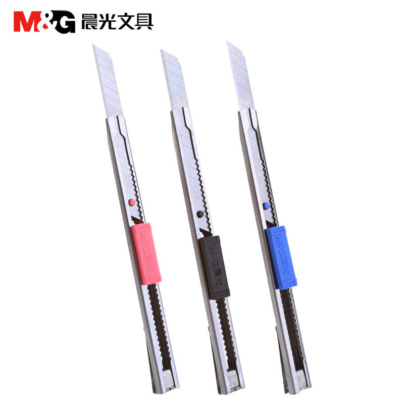 晨光（M&G） ASS91314 金屬美工刀 裁紙刀 壁紙刀 顏色隨機_http://bzsa.cn/img/sp/142/40483666-1327-4332-81c9-74dcd122f14a.jpg