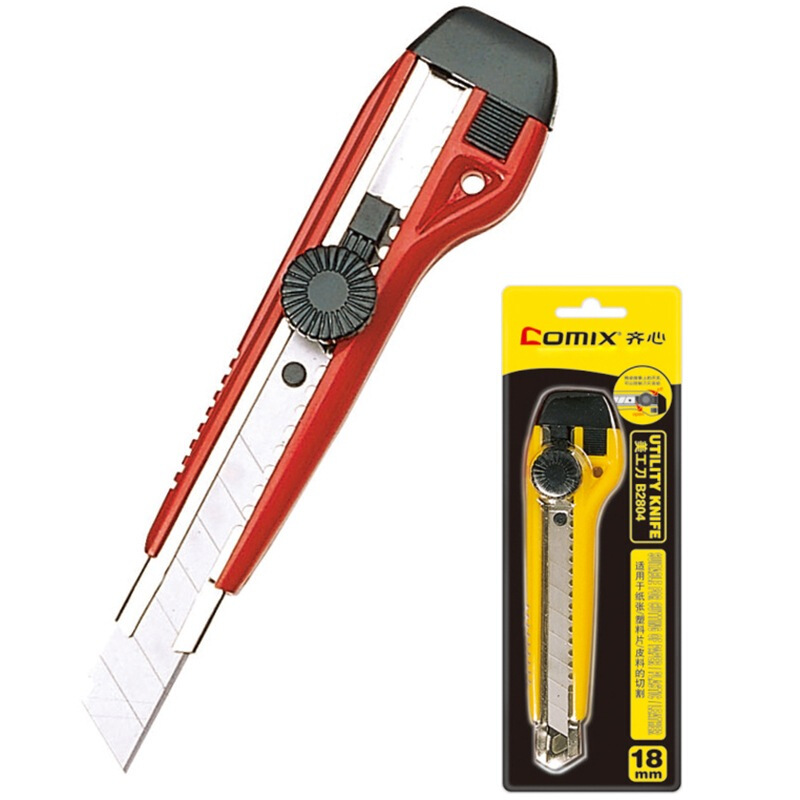 齊心（COMIX） B2804 18mm大號加強定位美工刀 壁紙刀顏色隨機_http://bzsa.cn/img/sp/142/5d310123-6b3c-4c6a-980d-8b739d88df54.jpg