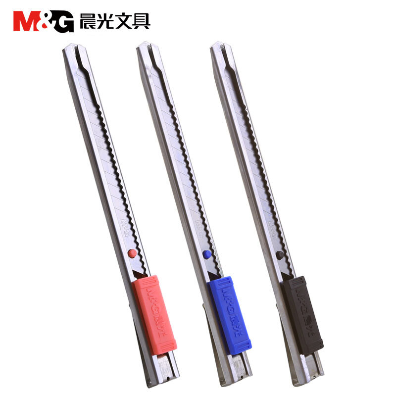 晨光（M&G） ASS91314 金屬美工刀 裁紙刀 壁紙刀 顏色隨機(jī)