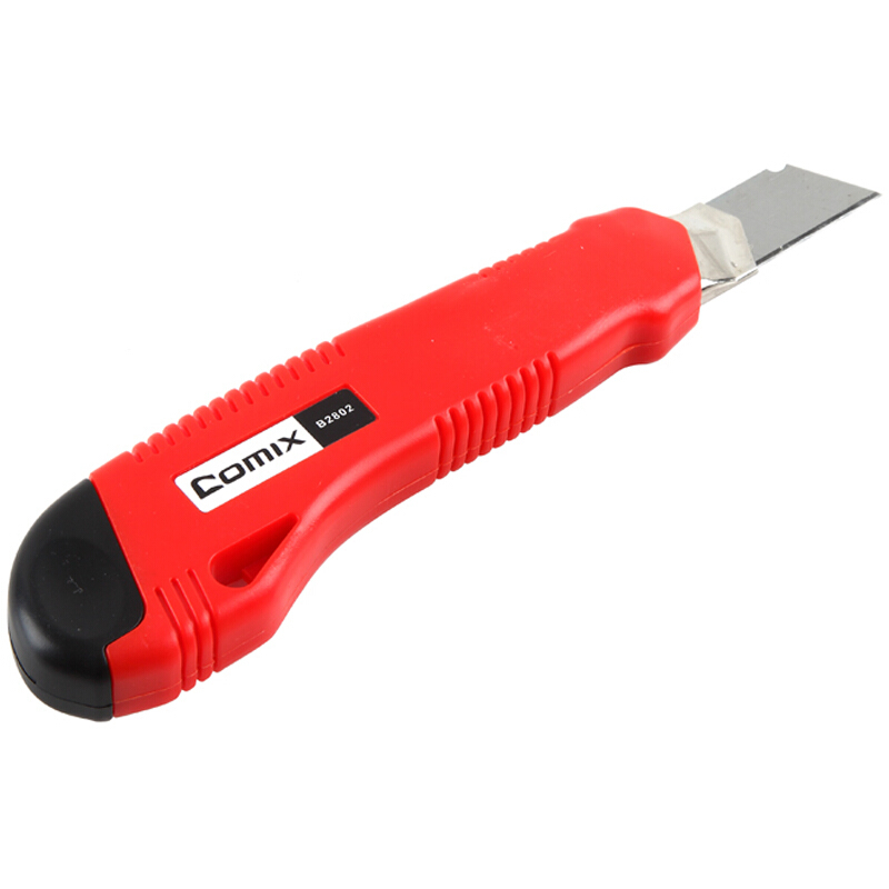 齊心（COMIX） B2802 18mm帶金屬保護(hù)套美工刀大號(hào)壁紙刀顏色隨機(jī)_http://bzsa.cn/img/sp/142/8988d63e-2e60-4502-9f56-a63e7f0a3d86.jpg