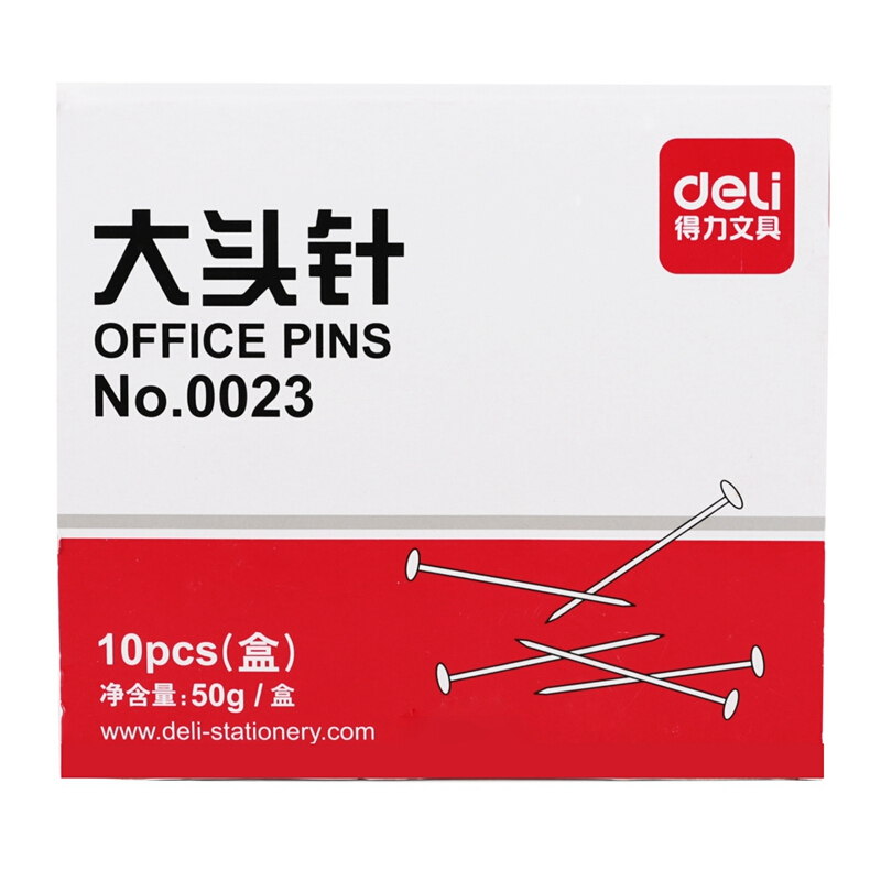 得力（deli） 0023 PP盒裝大頭針 單盒 50g盒 （單盒裝）_http://bzsa.cn/img/sp/160/a140cb5d-367b-4ae7-93b0-21cff708a3a2.jpg