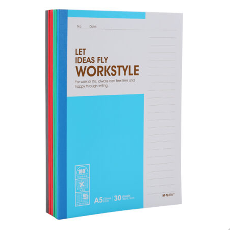 晨光（M&G） APYJV411 辦公無(wú)線裝訂本 軟抄記事本A5/30頁(yè) 1本裝
