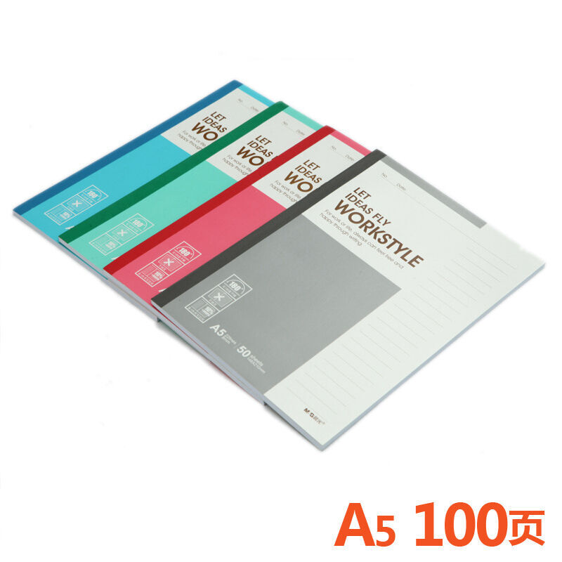 晨光（M&G） APYJX411 辦公無(wú)線裝訂本A5100頁(yè) 5本裝