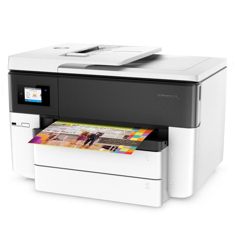 惠普（HP） OfficeJet Pro 7740 多功能噴墨一體機(jī) (雙層紙盒,高配) _http://bzsa.cn/img/sp/1719/b23096b8-0fdb-4307-ba18-e22635f958cc.jpg