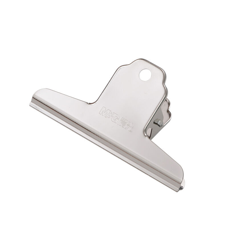 晨光（M&G） ABS92638 2#山形金屬不銹鋼票據(jù)夾 102mm（ABS92638/3只袋 ）