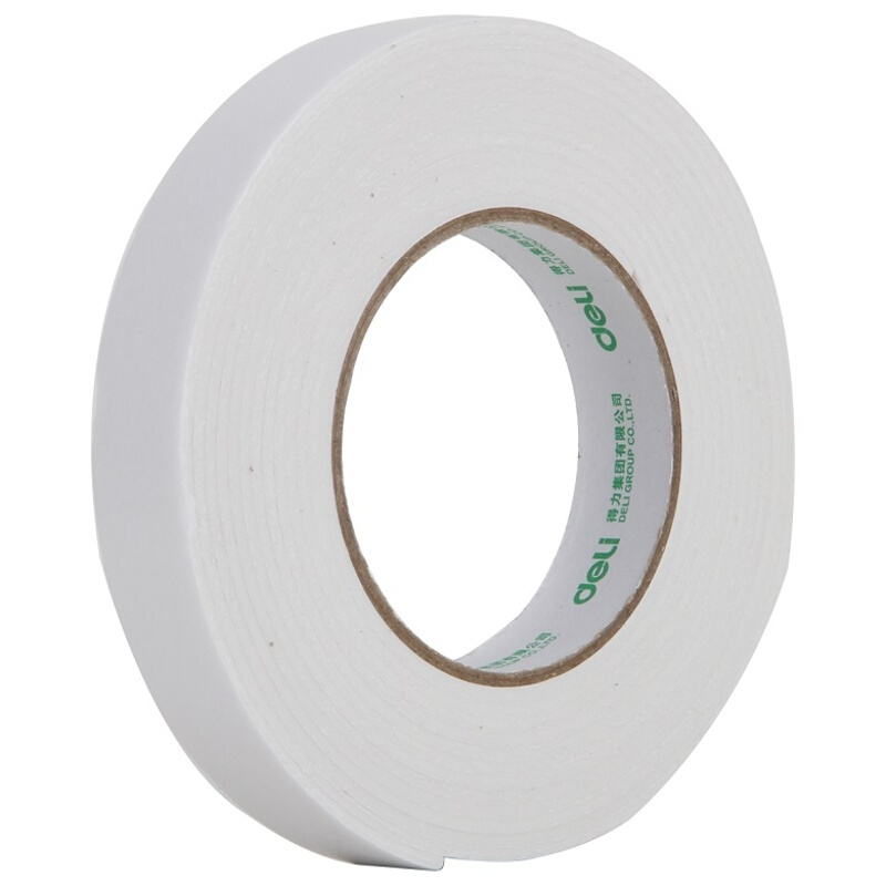 得力（deli） 30410 海綿膠泡棉雙面膠 12mm*5y 1卷裝_http://bzsa.cn/img/sp/208/1ee1f837-ba7e-4e1b-babf-6367a48365e4.jpg