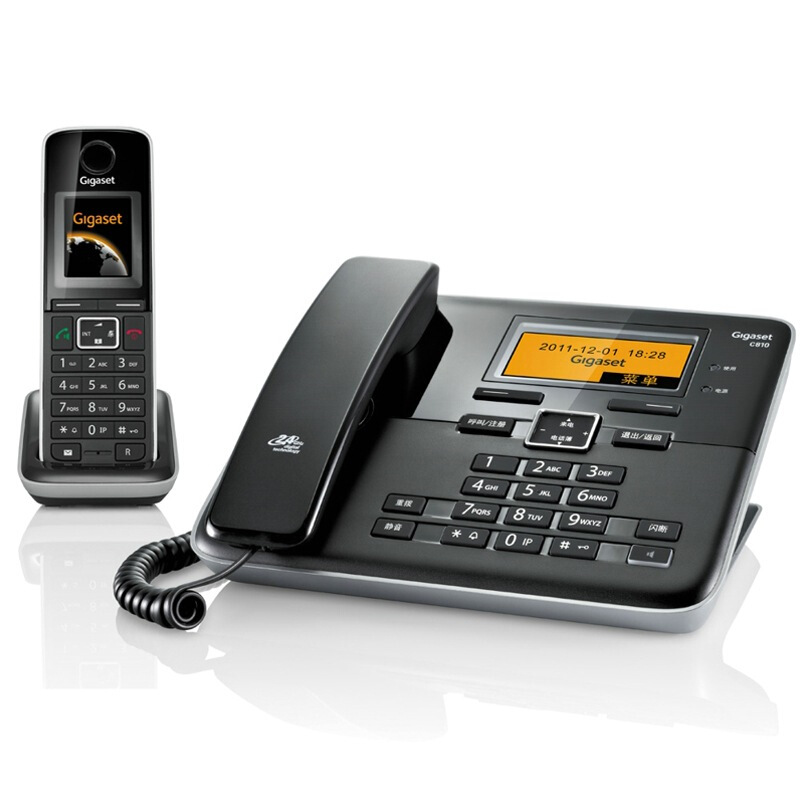 集怡嘉（Gigaset） C810 原西門子品牌 無繩電話機子機中文輸入一拖一子母機(鋼琴黑)_http://bzsa.cn/img/sp/2147/3e29d717-1106-4f5a-b108-e7285d876ead.jpg