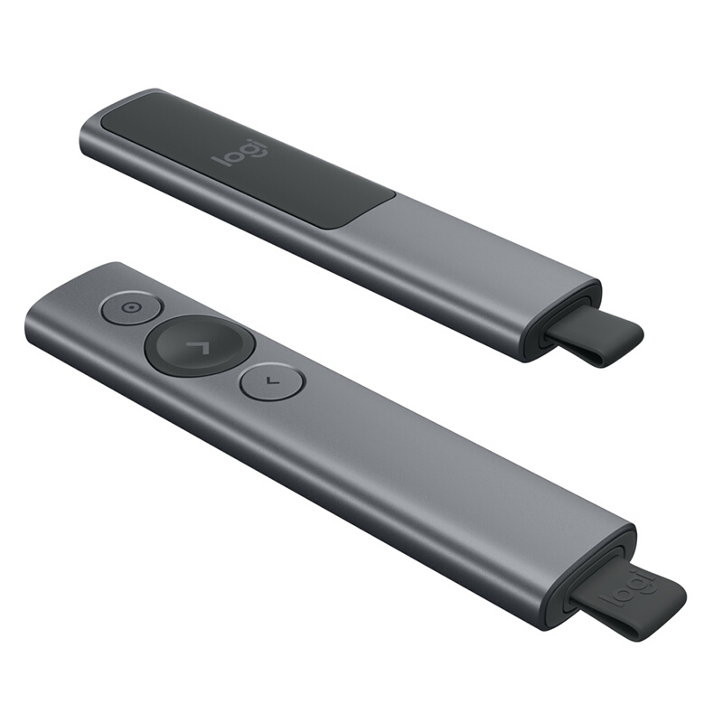 羅技（Logitech） Spotlight 無線演示器 投影筆 翻頁器 非激光筆 演示筆 演講神器 放大聚焦液晶屏可顯 (灰色) _http://bzsa.cn/img/sp/242/eacc9595-4a0f-483a-9641-b326566f0a05.jpg