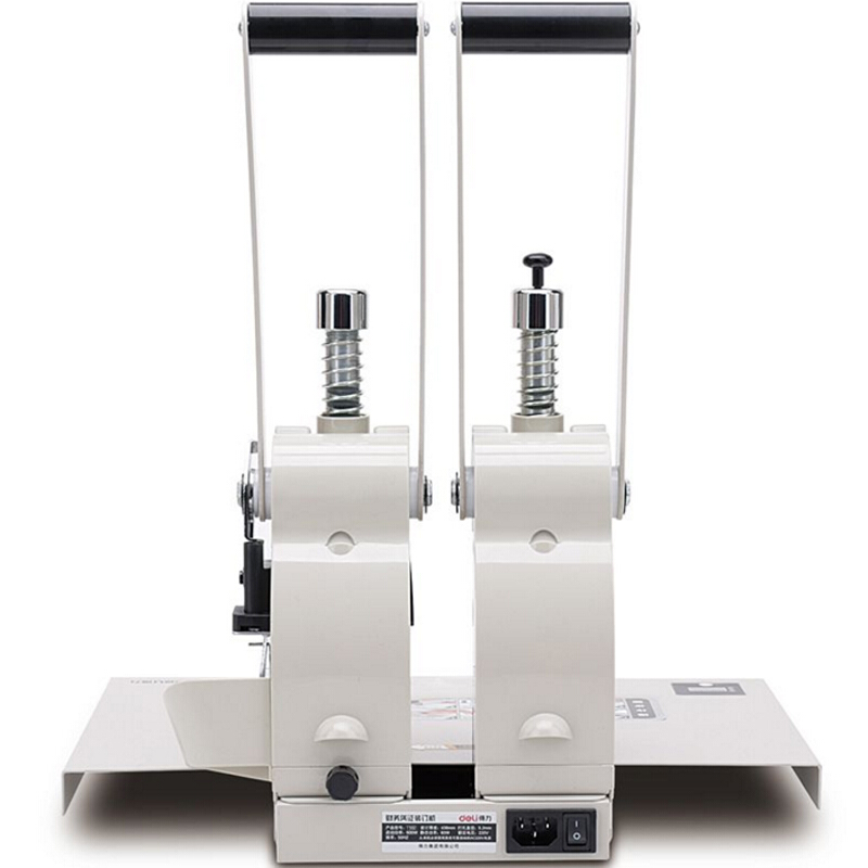 得力（deli） T502 財務憑證裝訂機智能型憑證單據(jù)打孔機 智能省力手動型（白灰）_http://bzsa.cn/img/sp/253/a1f37e28-e72f-4929-9758-66044d30c924.jpg