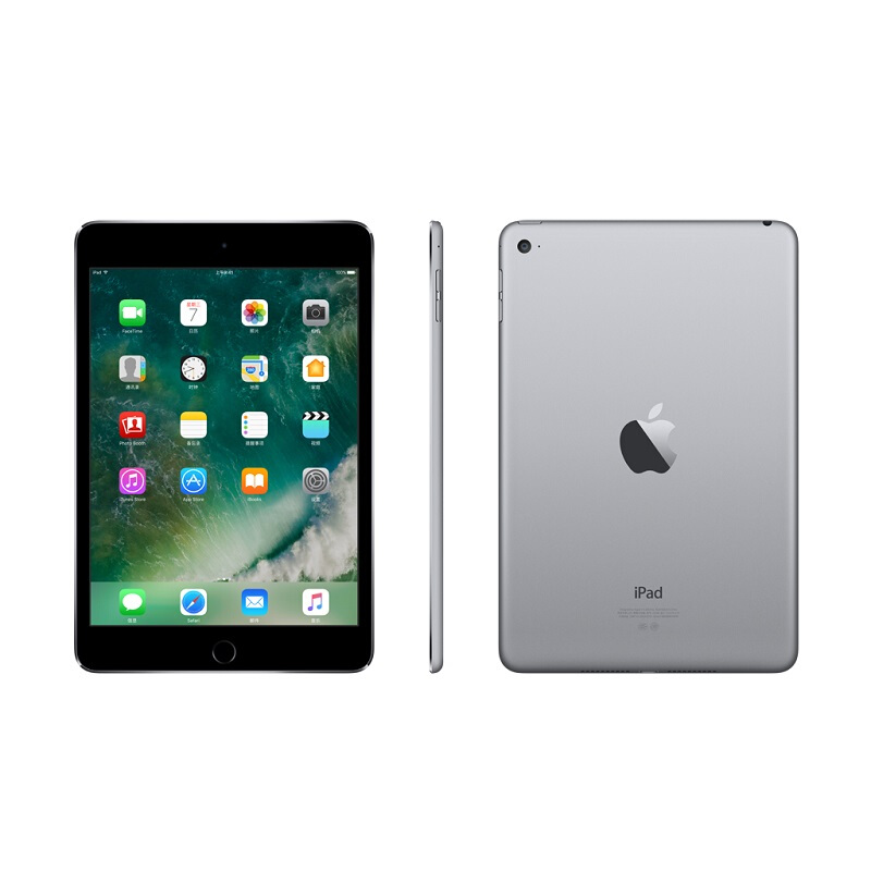 蘋果 mini 4 iPad 平板電腦（128G WLAN版/A8芯片/Retina顯示屏/Touch ID技術(shù) MK9Q2CH） (深空灰) 