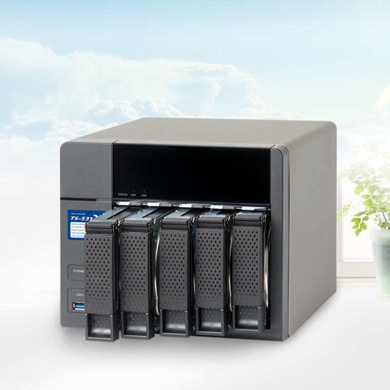 威聯(lián)通（QNAP） TS-531X-2G 高效能四核處理器,內(nèi)建雙10GbE SFP+ 網(wǎng)絡端口 五盤位NAS網(wǎng)絡存儲器（無內(nèi)置硬盤）_http://bzsa.cn/img/sp/275/79b1f84a-76d3-4ec6-8cf2-61feaff26e67.jpg