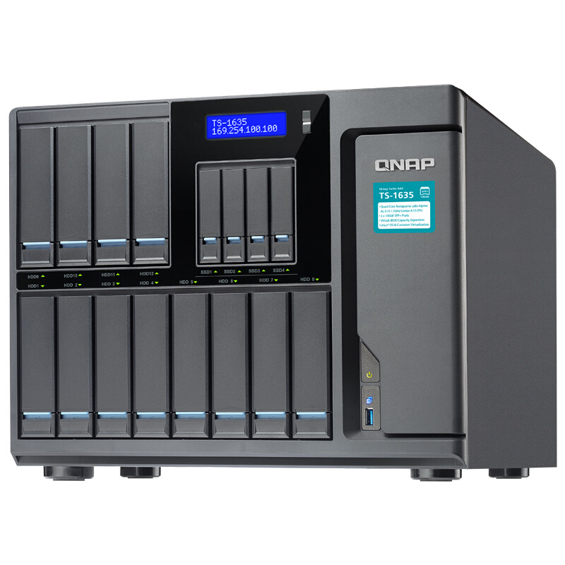 威聯(lián)通（QNAP） TS-1635-4G 十六盤位網(wǎng)絡存儲 四核處理器 內(nèi)建2個10GbE SFP+ 網(wǎng)絡端口 商用級NAS_http://bzsa.cn/img/sp/275/ef14fae1-f23f-4712-972d-7e9ceb97989c.jpg