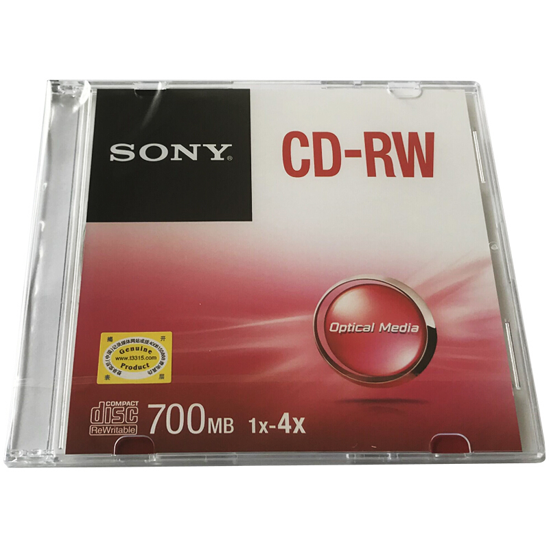 索尼（SONY） CD-RW 光盤/刻錄盤 1-4速700MB 單片盒裝 可擦寫 空白光盤（十盤裝的包裝不一樣） 10盒/包_http://bzsa.cn/img/sp/277/1ca7a16f-c4fc-4cc9-be73-e1e569a52115.jpg