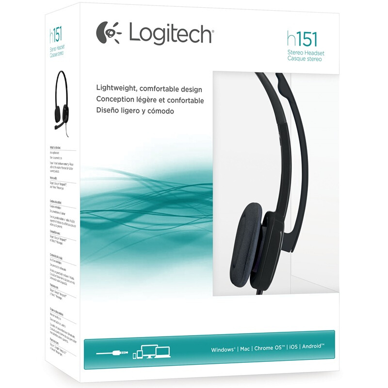 羅技（Logitech） H151 立體聲耳機(jī)麥克風(fēng) 黑色_http://bzsa.cn/img/sp/282/750a4aa1-570c-4e6f-b0be-1611d0a23ff4.jpg