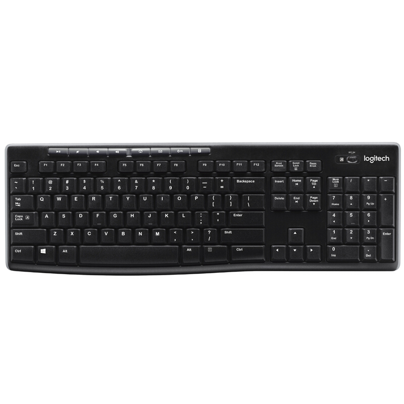 羅技（Logitech） K270 無(wú)線鍵盤(pán)（黑色）
