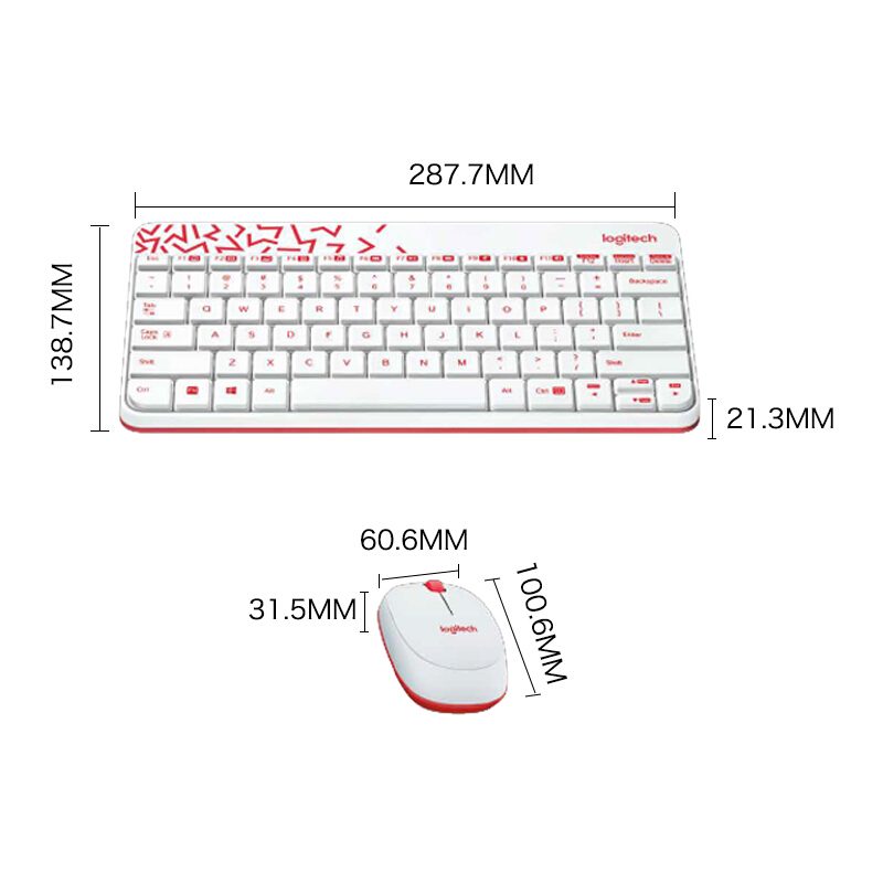 羅技（Logitech） MK245 Nano 無(wú)線鍵鼠套裝 小鍵盤(pán) (白粉) _http://bzsa.cn/img/sp/283/923edd98-8b81-41ac-bd7c-f10495a20c3b.jpg