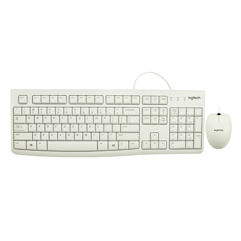 羅技（Logitech） MK120 鼠標(biāo)鍵盤(pán)套裝 三年質(zhì)保 (白色) 