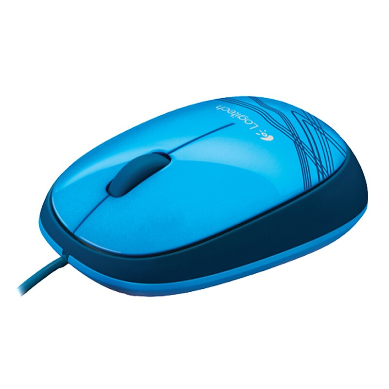 羅技（Logitech） M105 時(shí)尚多彩鼠標(biāo) 左右手通用 (活力藍(lán)) 