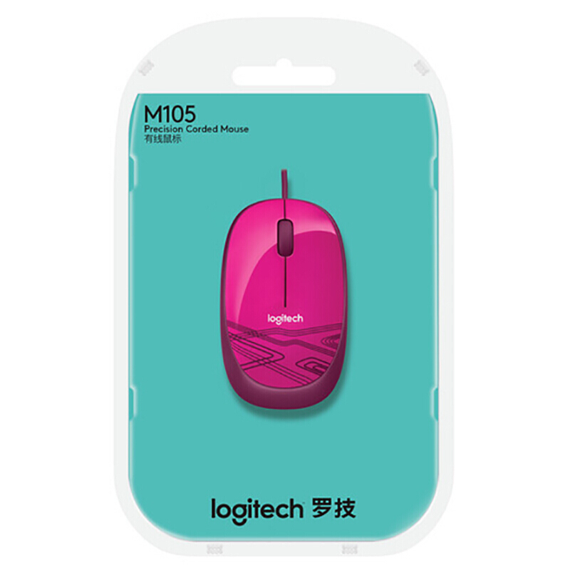 羅技（Logitech） M105 時尚多彩鼠標(biāo) 左右手通用 (蜜桃粉) _http://bzsa.cn/img/sp/284/71e0141b-2a7c-4754-946c-0283d24401cf.jpg
