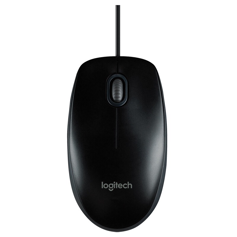 羅技（Logitech） M100r 光電鼠標(biāo) 即插即用 三年質(zhì)保 (黑色) 