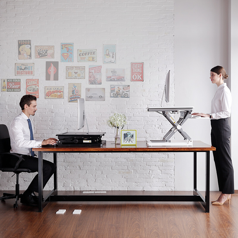 樂歌（Loctek） M1S 站立辦公升降臺 筆記本顯示器可折疊升降電腦桌 (白色) _http://bzsa.cn/img/sp/296/386d1003-47e9-47a8-ba3c-9bece7754eca.jpg