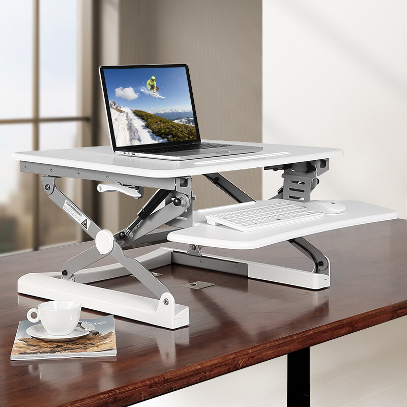 樂歌（Loctek） M1S 站立辦公升降臺 筆記本顯示器可折疊升降電腦桌 (白色) _http://bzsa.cn/img/sp/296/57a9f640-e4ef-46a0-bd7a-9cae93862bf1.jpg