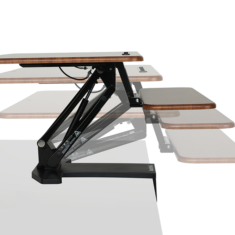 樂歌（Loctek） H3S 站立辦公升降臺(tái) 筆記本顯示器可折疊升降電腦桌 (小號(hào)胡桃木色) _http://bzsa.cn/img/sp/296/74fad63c-51f5-407b-a8be-2ffbe987495a.jpg