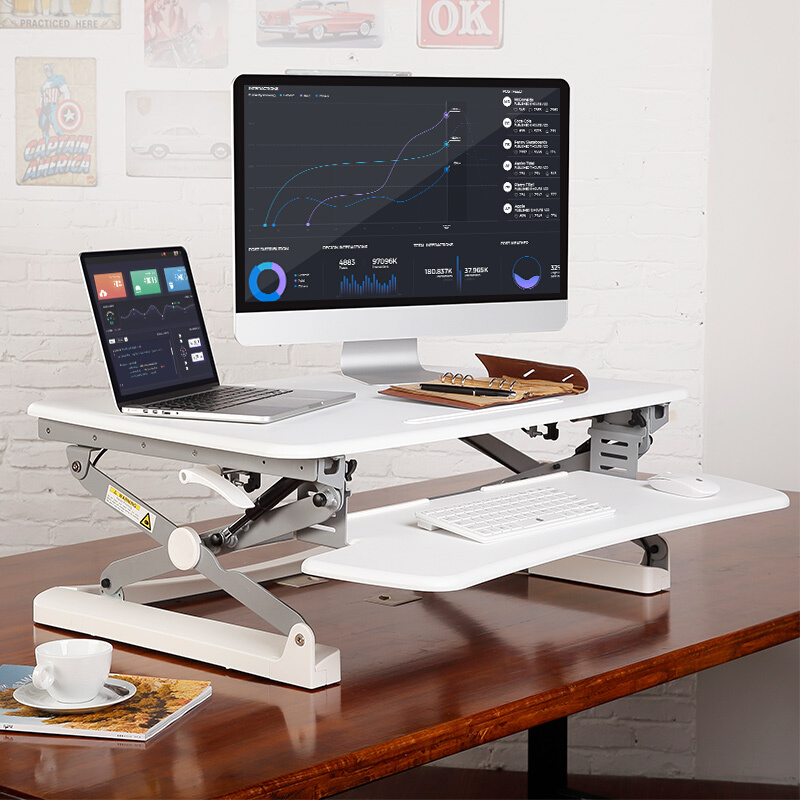 樂歌（Loctek） M1S 站立辦公升降臺 筆記本顯示器可折疊升降電腦桌 (白色) _http://bzsa.cn/img/sp/296/a082566d-90db-4811-a410-245813cab1c7.jpg