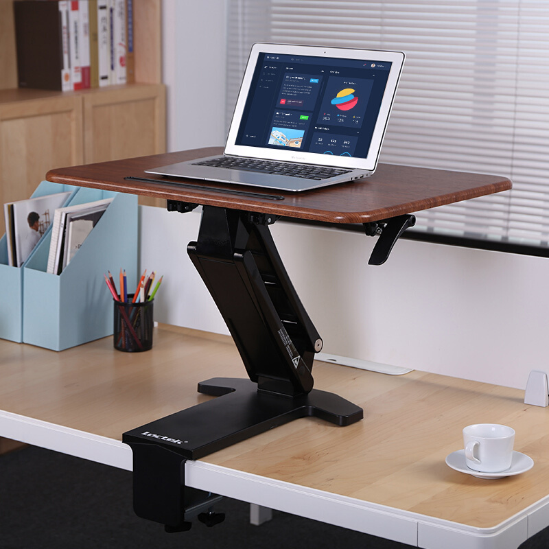 樂歌（Loctek） H3S 站立辦公升降臺(tái) 筆記本顯示器可折疊升降電腦桌 (小號(hào)胡桃木色) _http://bzsa.cn/img/sp/296/bae45d56-ea84-4065-b743-d5bae04b9e34.jpg