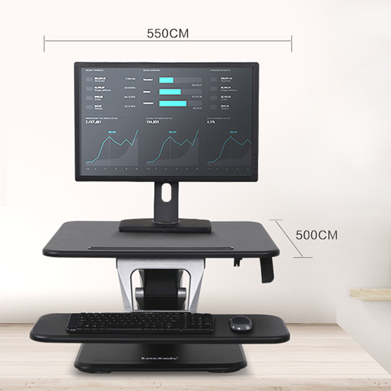樂歌（Loctek） M3SS 站立式電腦桌/升降臺(tái) 臺(tái)面尺寸500*550mm (黑色) _http://bzsa.cn/img/sp/296/e07741a8-0ffc-4aac-9492-95da71a6e875.jpg