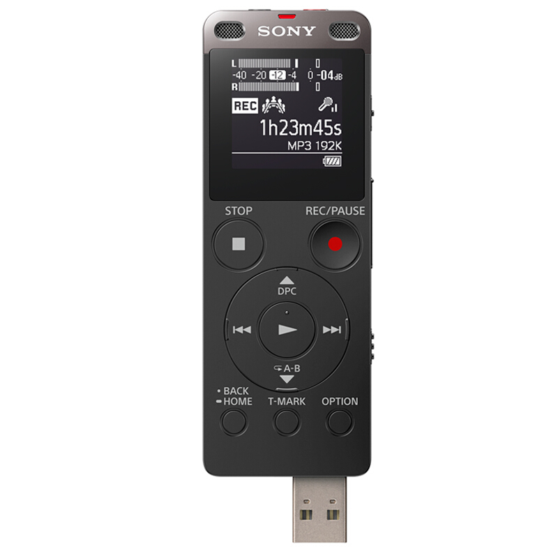 索尼（SONY） ICD-UX565F 數(shù)碼錄音棒 纖薄機(jī)身 8GB （黑色）