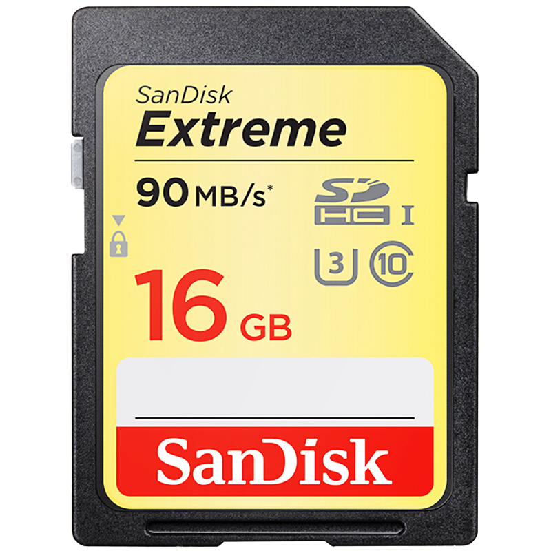 閃迪（SanDisk） 16GB 讀速90MB/s 寫速40MB/s 至尊極速SDHC UHS-I存儲卡 V30 U3 Class10 SD卡