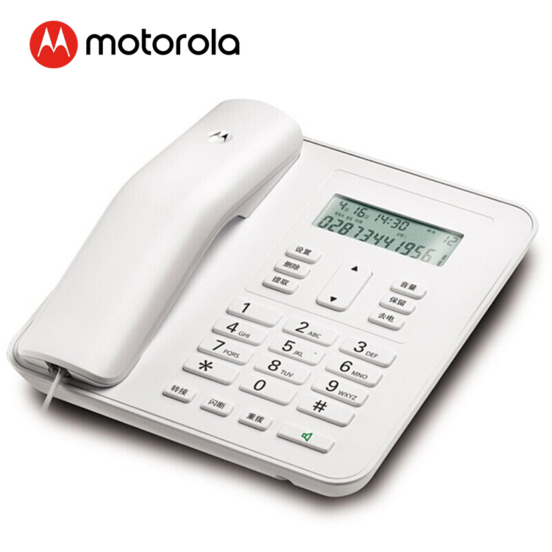 摩托羅拉（Motorola） CT310C 固定有繩電話機座機來電顯示免電池大屏幕歐式時尚辦公商務(wù)家用有線座機（白色）_http://bzsa.cn/img/sp/329/9f632e43-139a-44fc-87bb-fd3fced39b1d.jpg