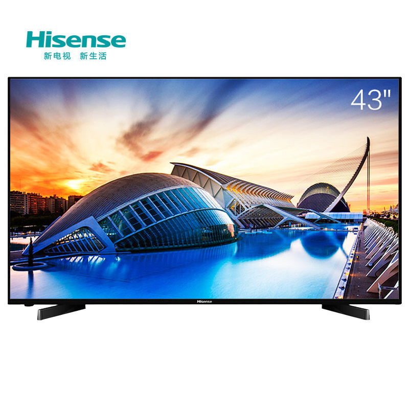 海信（Hisense） LED43H1600Y 43英寸 平板液晶電視 LED彩電WIFI（黑色）