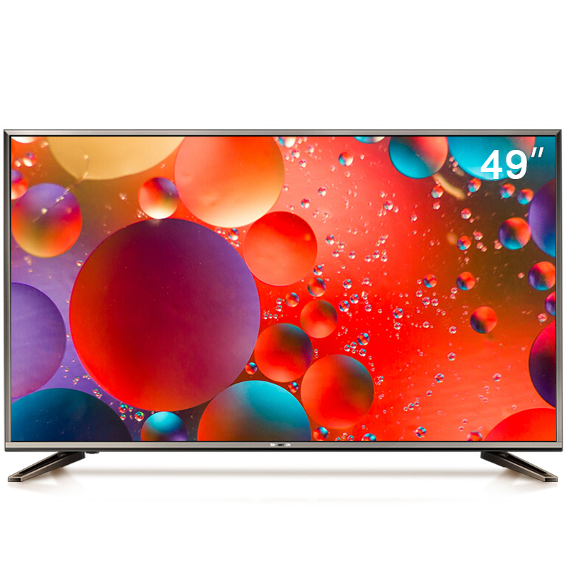 創(chuàng)維（Skyworth） 49E600E 10核超薄窄邊4K超高清液晶電視機 49英寸/金灰色（座裝）