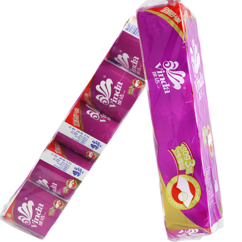 維達(dá)（Vinda） V4131 特柔卷筒紙衛(wèi)生紙 紫色 180g *10卷_http://bzsa.cn/img/sp/382/3fc8a4c3-90e0-4731-af4d-bdd46bffd5d8.jpg