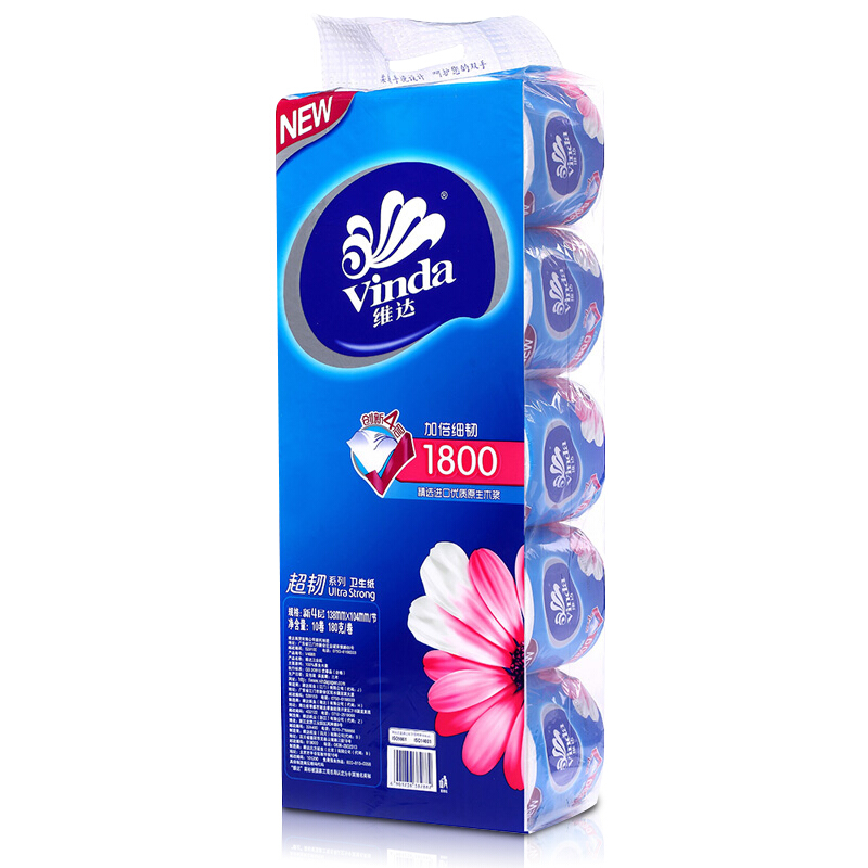 維達(dá)（Vinda） V4688 4層柔韌系列卷紙衛(wèi)生紙 180g x 10卷_http://bzsa.cn/img/sp/382/905560c4-b6c4-4186-ab4e-af6538d6de37.jpg