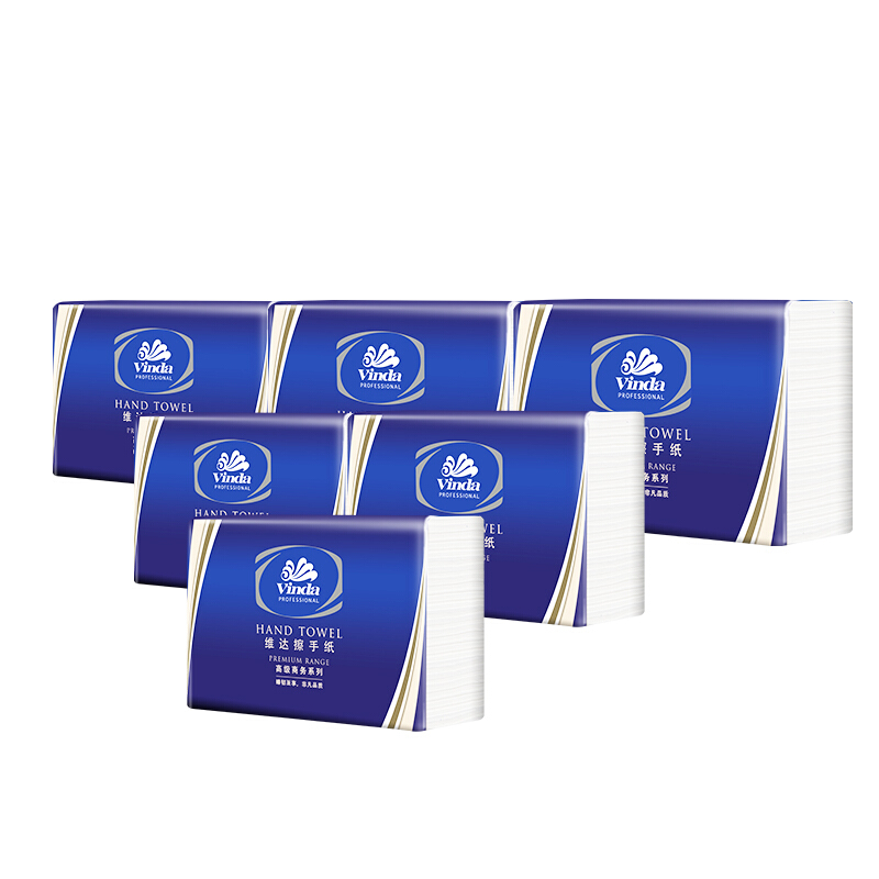 維達(dá)（Vinda） V2056 商用商務(wù)酒店公共場(chǎng)合用三折紙擦手紙200抽/包